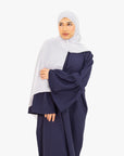 Navy Bell Sleeve Abaya