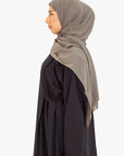 Black Side Wrap Abaya