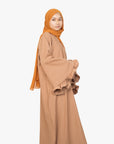 Caramel Flower Sleeve Abaya