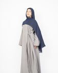 Cloud Grey Side Wrap Abaya