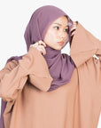 Caramel Tulip Sleeve Abaya