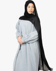 Light Grey Jumper Abaya