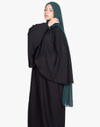 Black Umbrella Sleeve Abaya