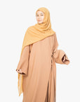 Caramel Side Wrap Abaya