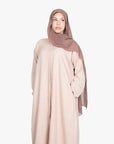 Beige Mélange Long Shirt Abaya