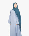 Powder Blue Side Wrap Abaya