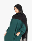 Emerald Green Marie Sleeve Abaya