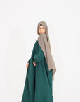 Forest Green Batwing Abaya