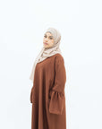Hazelnut Bell Sleeve Abaya