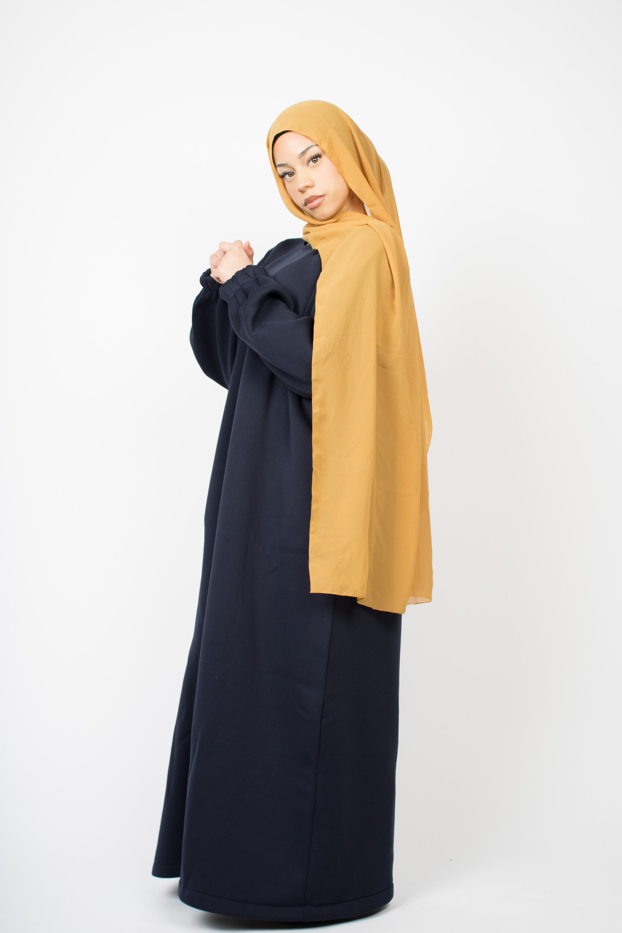 Navy Jumper Abaya