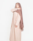 Beige Mélange Long Shirt Abaya