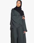 Moss Green Umbrella Sleeve Abaya