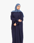 Navy Poet Sleeve Abaya