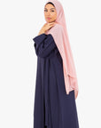 Navy Side Wrap Abaya