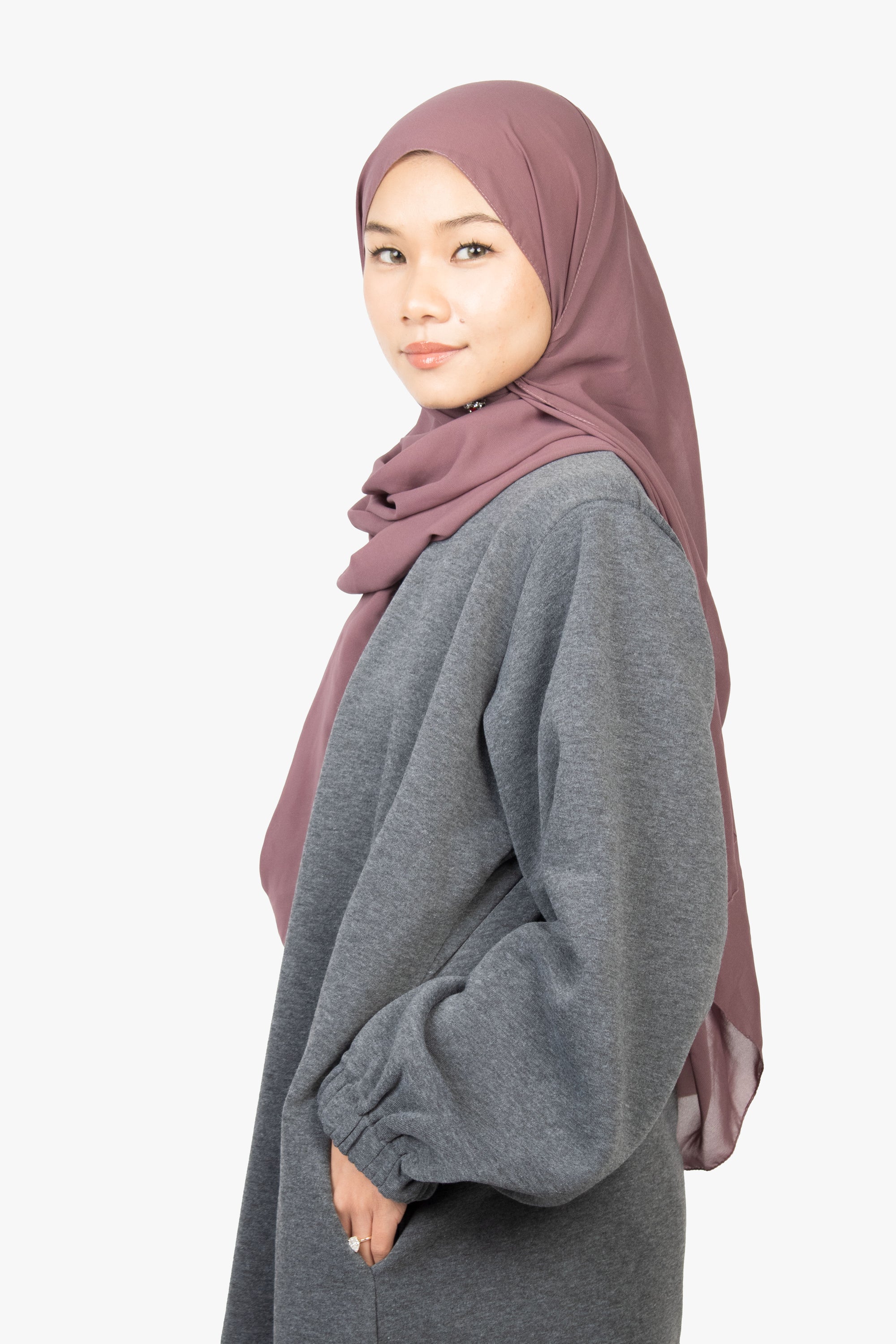 Dark Grey Jumper Abaya