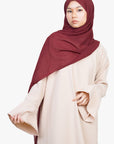 Cream Tulip Sleeve Abaya