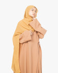 Caramel Side Wrap Abaya