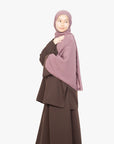 Mocha Brown Two-Piece Abaya