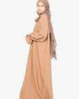 Caramel Poet Sleeve Abaya