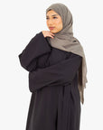 Black Side Wrap Abaya