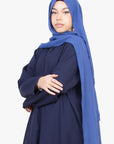 Navy Long Shirt Two-Piece Abaya