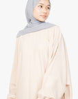 Cream Batwing Abaya