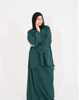 Emerald Green Two-Piece Abaya