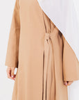 Coffee Side Wrap Abaya