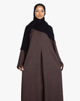 Coffee Mélange Pleat Abaya