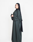 Moss Green Balloon Sleeve Abaya