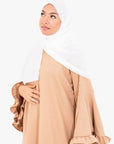 Coffee Flower Sleeve Abaya