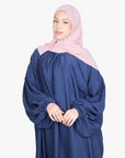 Navy Balloon Sleeve Abaya