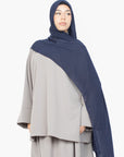 Cloud Grey Two-Piece Abaya