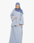 Powder Blue Two-Piece Abaya