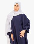 Navy Marie Sleeve Abaya