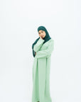 Pistachio Side Wrap Abaya