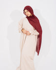 Ivory Poet Sleeve Abaya