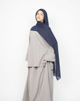 Cloud Grey Two-Piece Abaya