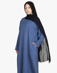 Indigo Mélange Pleat Abaya