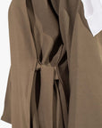 Olive Side Wrap Abaya