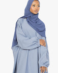 Powder Blue Batwing Abaya