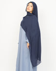 Powder Blue Poet Sleeve Abaya