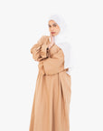 Coffee Marie Sleeve Abaya