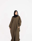 Olive Batwing Abaya