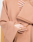 Caramel Side Wrap Two-Piece Abaya