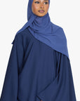 Navy Umbrella Sleeve Abaya