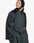 Moss Green Umbrella Sleeve Abaya