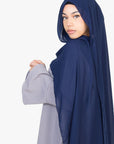 Cloud Grey Tulip Sleeve Abaya