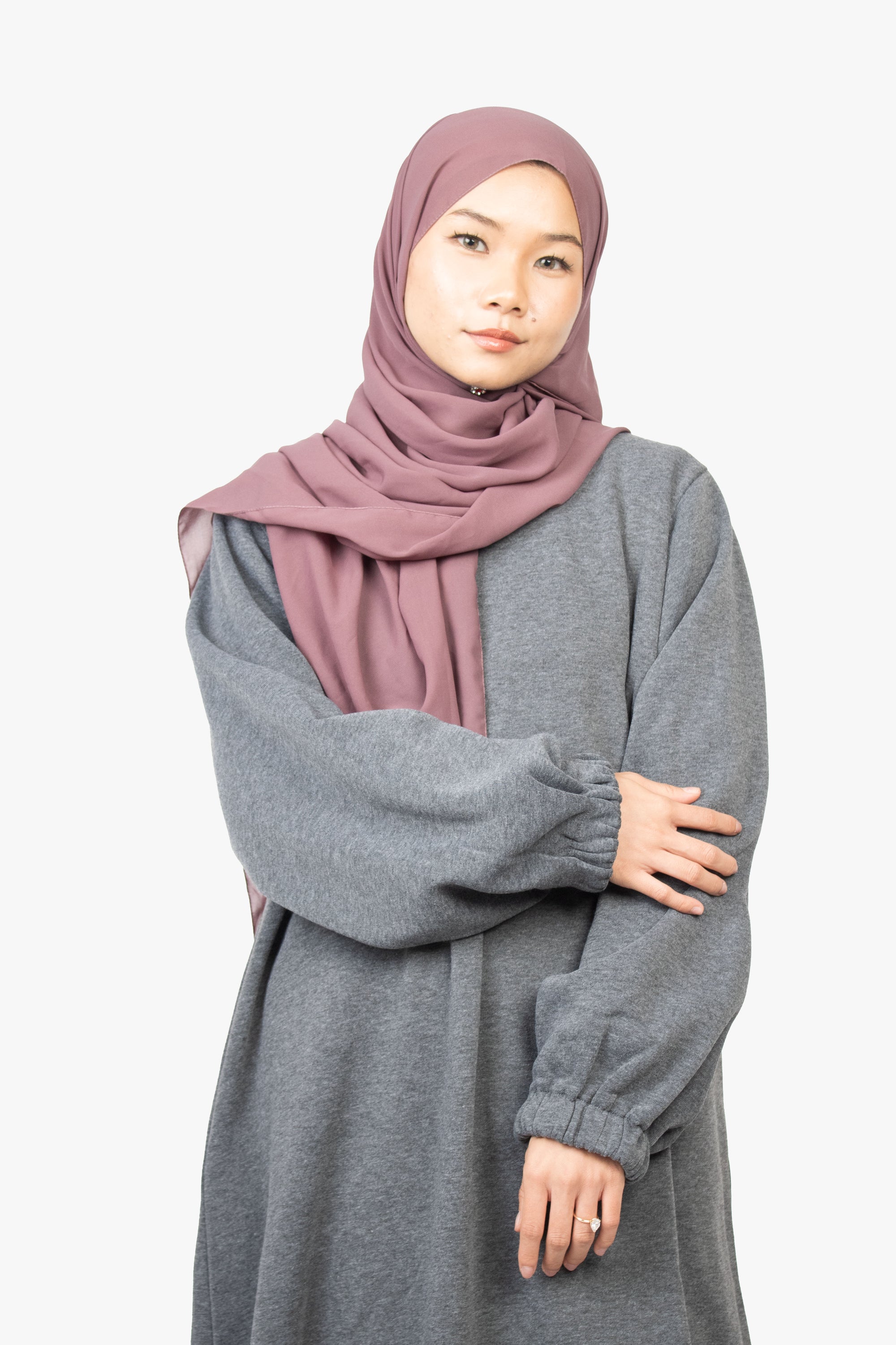 Dark Grey Jumper Abaya