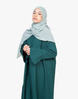 Forest Green Tulip Sleeve Abaya